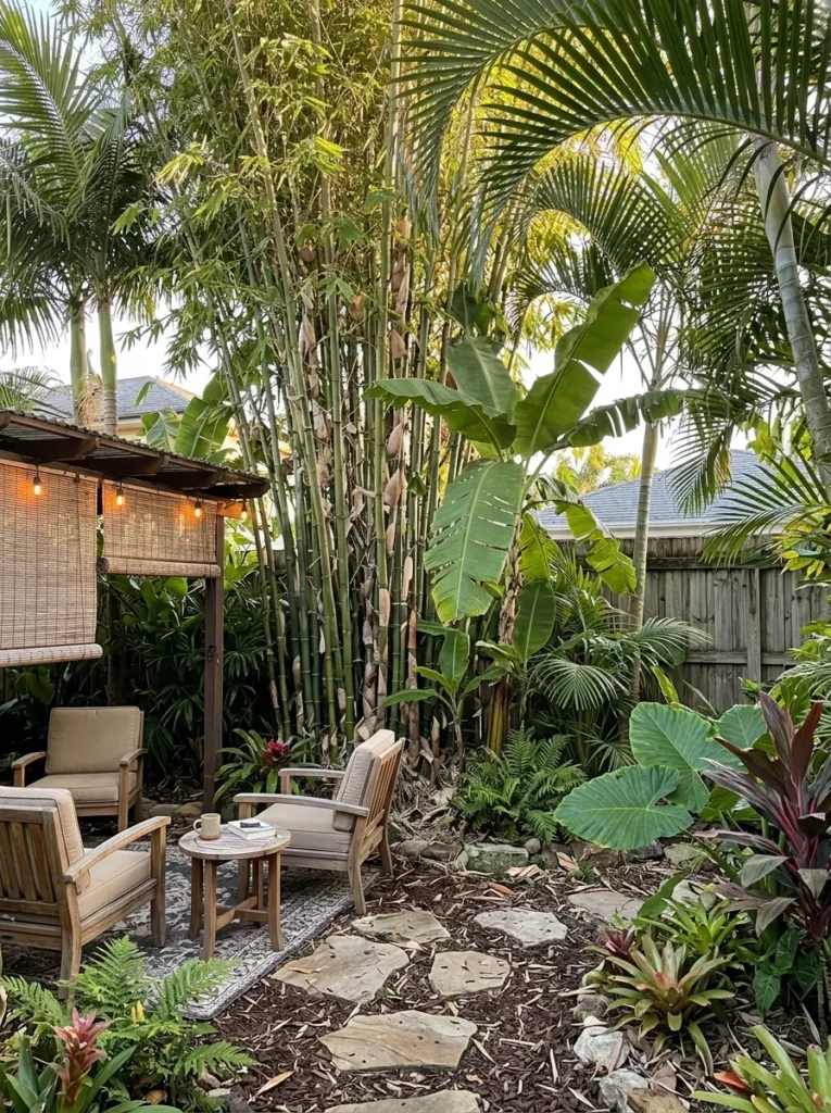 Tropical Garden Privacy Screen Ideas Using Plants and Natural Materials