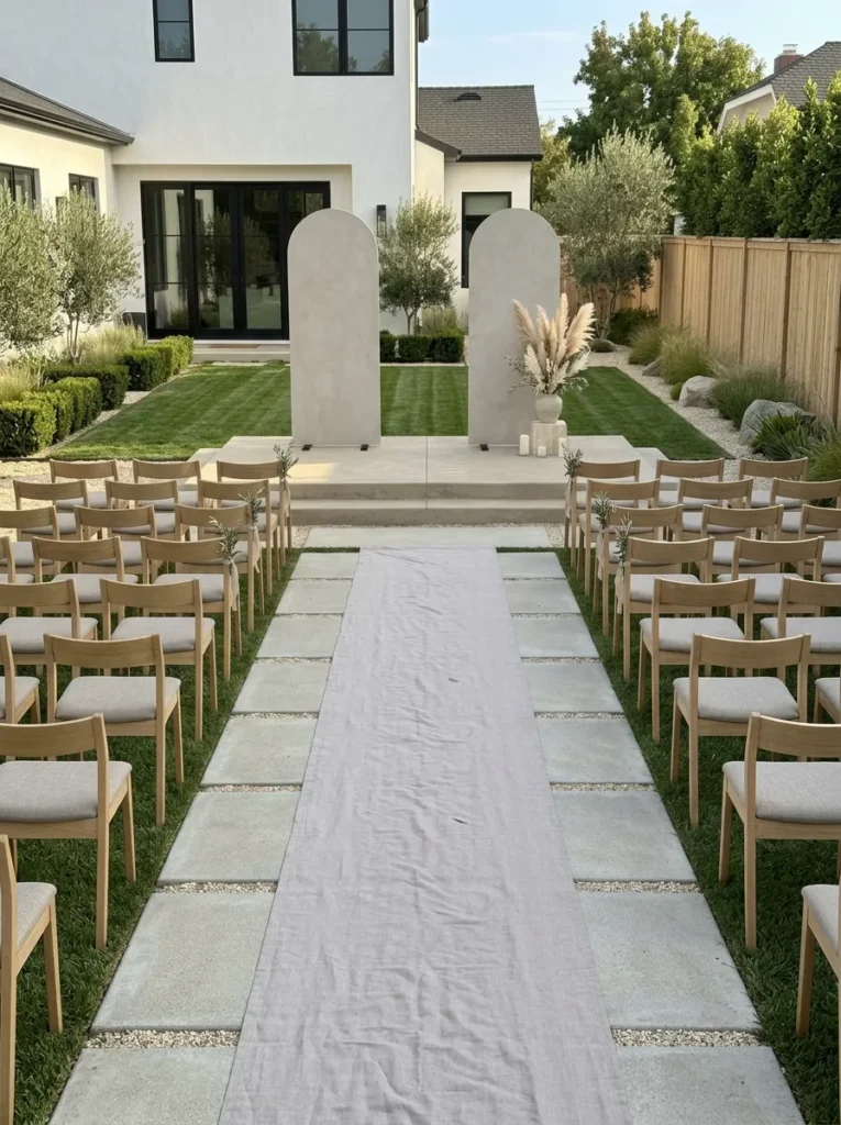 20 Minimalist Backyard Wedding Mood Boards: Clean Lines and Neutral Elegance