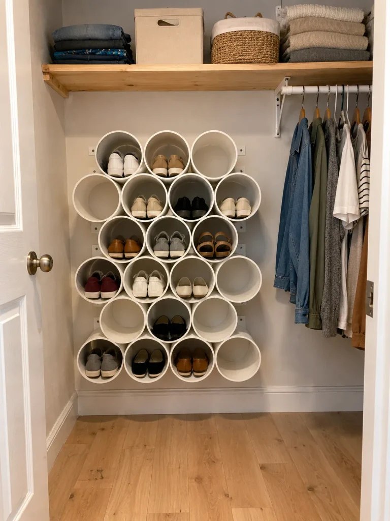 21 DIY Closet Shoe Storage Ideas on a Budget